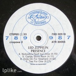 Виниловая пластинка Led Zeppelin - Presence